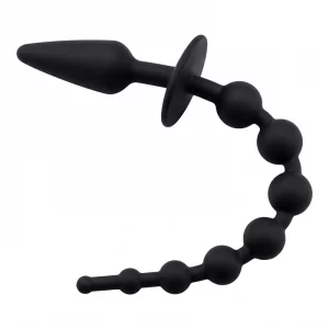 Plug anal de silicona suave con base de seguridad marca A-Gusto