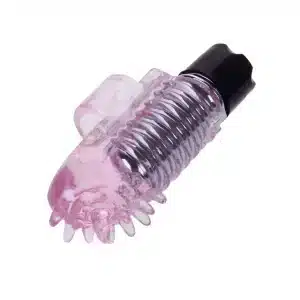 Mini vibrador de silicona para dedo de la marca Baile en color lila